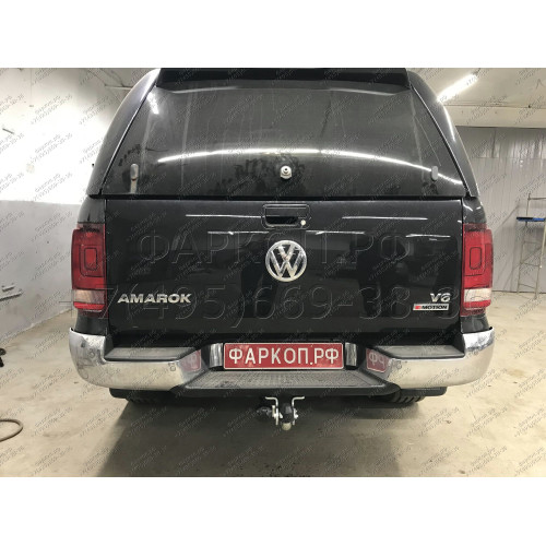 V076A GALIA Полностью оцинкованный фаркоп на Volkswagen Amarok 2010-2022. Тип шара: A. Установка без снятия и выреза бампера. Нагрузки: 3500/130 кг, масса фаркопа 5,02 кг