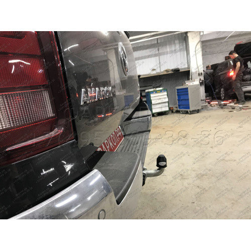 V076A GALIA Полностью оцинкованный фаркоп на Volkswagen Amarok 2010-2022. Тип шара: A. Установка без снятия и выреза бампера. Нагрузки: 3500/130 кг, масса фаркопа 5,02 кг