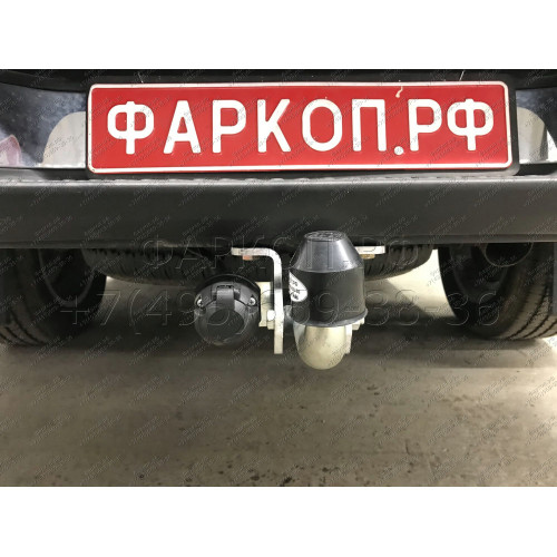 V076A GALIA Полностью оцинкованный фаркоп на Volkswagen Amarok 2010-2022. Тип шара: A. Установка без снятия и выреза бампера. Нагрузки: 3500/130 кг, масса фаркопа 5,02 кг
