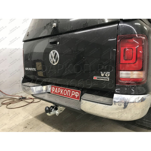 V076A GALIA Полностью оцинкованный фаркоп на Volkswagen Amarok 2010-2022. Тип шара: A. Установка без снятия и выреза бампера. Нагрузки: 3500/130 кг, масса фаркопа 5,02 кг