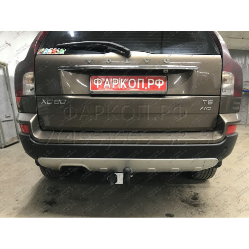 VL 01 AVTOS Фаркоп на Volvo XC90 2003-2014. Необходима подрезка бампера. Тип шара: A. Нагрузки: 1500/75 кг, масса фаркопа 22,5 кг (без электрики в комплекте)
