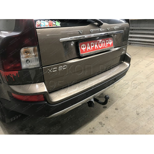 VL 01 AVTOS Фаркоп на Volvo XC90 2003-2014. Необходима подрезка бампера. Тип шара: A. Нагрузки: 1500/75 кг, масса фаркопа 22,5 кг (без электрики в комплекте)