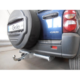 J007C GALIA Полностью оцинкованный фаркоп на Jeep Cherokee KJ 2001-2008. Особенности: круглые фары, запаска на задней двери. Тип шара: C (горизонтальный съемн