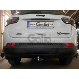 J011A GALIA Полностью оцинкованный фаркоп на Jeep Renegade 2014-, FIAT 500X 2014-, Jeep Compass 2017-. Тип шара: A. Требуется вырез в бампере. Нагрузки: 1750/100 кг, масса фарко