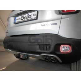 J011A GALIA Полностью оцинкованный фаркоп на Jeep Renegade 2014-, FIAT 500X 2014-, Jeep Compass 2017-. Тип шара: A. Требуется вырез в бампере. Нагрузки: 1750/100 кг, масса фарко