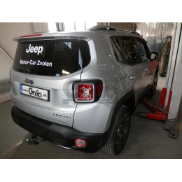 J011A GALIA Полностью оцинкованный фаркоп на Jeep Renegade 2014-, FIAT 500X 2014-, Jeep Compass 2017-. Тип шара: A. Требуется вырез в бампере. Нагрузки: 1750/100 кг, масса фарко
