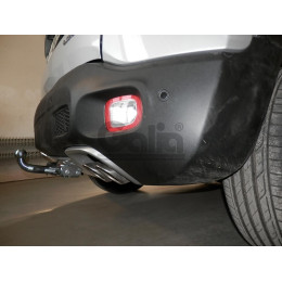 J011A GALIA Полностью оцинкованный фаркоп на Jeep Renegade 2014-, FIAT 500X 2014-, Jeep Compass 2017-. Тип шара: A. Требуется вырез в бампере. Нагрузки: 1750/100 кг, масса фарко