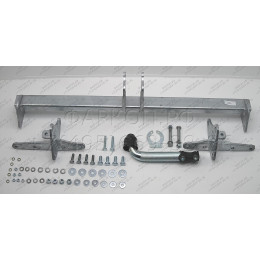 J011A GALIA Полностью оцинкованный фаркоп на Jeep Renegade 2014-, FIAT 500X 2014-, Jeep Compass 2017-. Тип шара: A. Требуется вырез в бампере. Нагрузки: 1750/100 кг, масса фарко