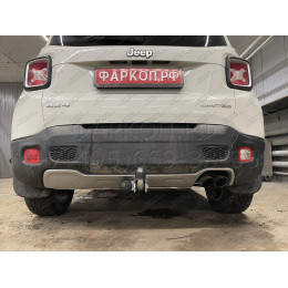 J011A GALIA Полностью оцинкованный фаркоп на Jeep Renegade 2014-, FIAT 500X 2014-, Jeep Compass 2017-. Тип шара: A. Требуется вырез в бампере. Нагрузки: 1750/100 кг, масса фарко