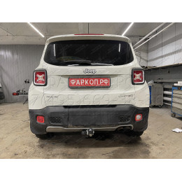 J011A GALIA Полностью оцинкованный фаркоп на Jeep Renegade 2014-, FIAT 500X 2014-, Jeep Compass 2017-. Тип шара: A. Требуется вырез в бампере. Нагрузки: 1750/100 кг, масса фарко