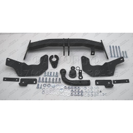 K-035 STEINHOF Фаркоп на Hyundai Santa Fe III (DM) 09/2012-2018, Kia Sorento II 11/2012-2020. Требуется подрезка бампера. Тип шара: A. Нагрузки: 2500/100 кг, масса фаркопа 18,9 кг (без эл
