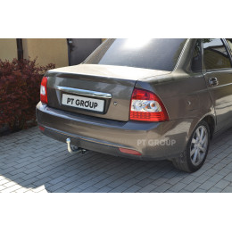LPR-07-991522.33Black PT GROUP Фаркоп на Lada Priora седан/хетчбек 2007-2018 без снятия и подрезки бампера. Тип шара: A. Нагрузки: 900/75 кг, масса фаркопа 11,3 кг (без эле