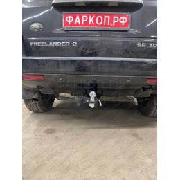 LRF-06-991122.00 PT GROUP Фаркоп на Land Rover Freelander 2006-2014 без подрезки бампера. Тип шара: E (легкосъемный шар под квадрат). Нагрузки: 2100/130 кг, масса фаркопа 15 