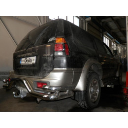 M057A GALIA Полностью оцинкованный фаркоп на Mitsubishi Pajero Sport 1998-2008, Mitsubishi Shogun 1998-2010, Mitsubishi Montero Sport 1998-2010. Тип шара: A. Установка без снятия и выреза бам