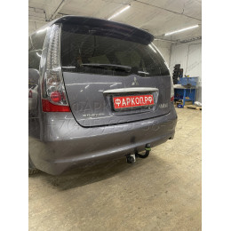 M109-A Лидер-плюс ТСУ для Mitsubishi Grandis 2004-2011 без выреза бампера. Нагрузки: 1200/75 кг, масса фаркопа 19,88 кг (без электрики в комплекте)