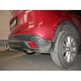 M129V GALIA Полностью оцинкованный фаркоп на Mazda CX-5 2012-2017, 2017-2025. Подрозетник убирается за бампер. Тип шара: AV (вертикальное быстросъемное креплен