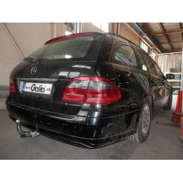 M139C GALIA Полностью оцинкованный фаркоп на Mercedes E-Class s211 универсал, в т.ч. 4WD 2002-2009. Подрозетник убирается за бампер. Тип шара: C (горизонтальный съ