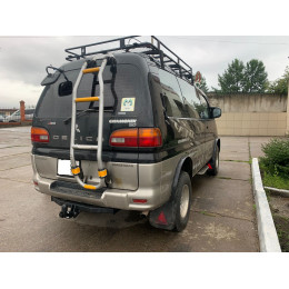 H.M17.A HALTY Фаркоп на Mitsubishi Delica 4 поколение 1994-2007 (кроме PF8W super exceed crystal lite roof long) без подрезки бампера. Тип шара: A. Нагрузки: 750/75 кг, масса фаркопа 20,