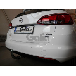 O068A GALIA Полностью оцинкованный фаркоп на Opel Astra K универсал 2016-2021. Подрозетник убирается за бампер. Тип шара: A. Установка без выреза бампера. Н
