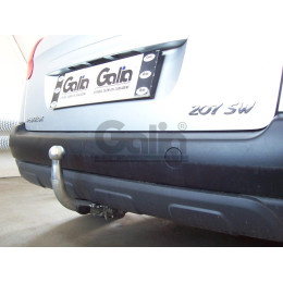 P038C GALIA Полностью оцинкованный фаркоп на Peugeot 207 универсал 2007-2012. Тип шара: C (горизонтальный съемный). Установка без выреза бампера. Нагрузки: 