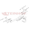R-049 STEINHOF Фаркоп на Renault Modus 2004-2008. Требуется подрезка бампера. Тип шара: A. Нагрузки: 950/75 кг, масса фаркопа 13,85 кг (без электрики в комплекте)