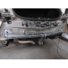 R068A GALIA Полностью оцинкованный фаркоп на Renault Grand Scenic II, Scenic II, Megane II хетчбек 2004-2009, в т.ч. модели с парктрониками. Подрозетник убирается за бамп