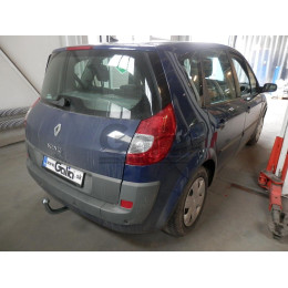 R068A GALIA Полностью оцинкованный фаркоп на Renault Grand Scenic II, Scenic II, Megane II хетчбек 2004-2009, в т.ч. модели с парктрониками. Подрозетник убирается за бамп