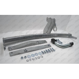 R068A GALIA Полностью оцинкованный фаркоп на Renault Grand Scenic II, Scenic II, Megane II хетчбек 2004-2009, в т.ч. модели с парктрониками. Подрозетник убирается за бамп
