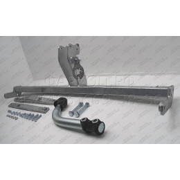 R068A GALIA Полностью оцинкованный фаркоп на Renault Grand Scenic II, Scenic II, Megane II хетчбек 2004-2009, в т.ч. модели с парктрониками. Подрозетник убирается за бамп
