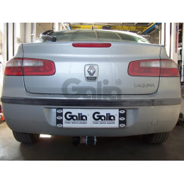 R070C GALIA Полностью оцинкованный фаркоп на Renault Laguna II лифтбек 2001-2008. Тип шара: C (горизонтальный съемный). Установка без снятия и выреза бампера. 