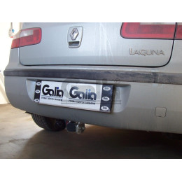 R070C GALIA Полностью оцинкованный фаркоп на Renault Laguna II лифтбек 2001-2008. Тип шара: C (горизонтальный съемный). Установка без снятия и выреза бампера. 
