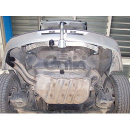 R070C GALIA Полностью оцинкованный фаркоп на Renault Laguna II лифтбек 2001-2008. Тип шара: C (горизонтальный съемный). Установка без снятия и выреза бампера. 
