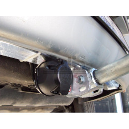 R070C GALIA Полностью оцинкованный фаркоп на Renault Laguna II лифтбек 2001-2008. Тип шара: C (горизонтальный съемный). Установка без снятия и выреза бампера. 