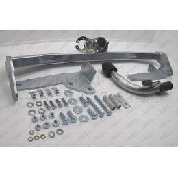 R070C GALIA Полностью оцинкованный фаркоп на Renault Laguna II лифтбек 2001-2008. Тип шара: C (горизонтальный съемный). Установка без снятия и выреза бампера. 