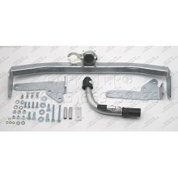 R070C GALIA Полностью оцинкованный фаркоп на Renault Laguna II лифтбек 2001-2008. Тип шара: C (горизонтальный съемный). Установка без снятия и выреза бампера. 