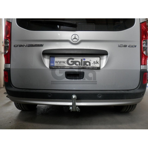 R086C GALIA Полностью оцинкованный фаркоп на Renault Kangoo 2010-2021, Mercedes Citan 2012-2021. Тип шара: C (горизонтальный съемный). Установка без снятия и выреза бампера. Нагрузки: 1200/75 кг, масса фаркопа 16,97 кг