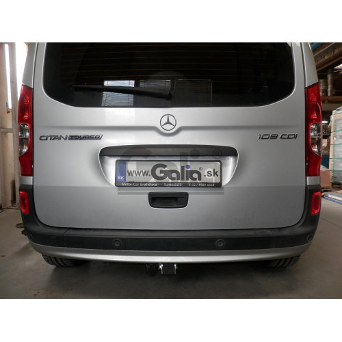 R086C GALIA Полностью оцинкованный фаркоп на Renault Kangoo 2010-2021, Mercedes Citan 2012-2021. Тип шара: C (горизонтальный съемный). Установка без снятия и выреза бампера. Нагрузки: 1200/75 кг, масса фаркопа 16,97 кг