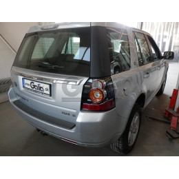 R094C GALIA Полностью оцинкованный фаркоп на Land Rover Freelander II 2008-2015. Тип шара: C (горизонтальный съемный). Невидимый вырез бампера. Нагрузки: 2300/145 кг, 