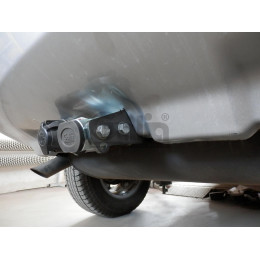 R094C GALIA Полностью оцинкованный фаркоп на Land Rover Freelander II 2008-2015. Тип шара: C (горизонтальный съемный). Невидимый вырез бампера. Нагрузки: 2300/145 кг, 