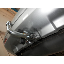 R094C GALIA Полностью оцинкованный фаркоп на Land Rover Freelander II 2008-2015. Тип шара: C (горизонтальный съемный). Невидимый вырез бампера. Нагрузки: 2300/145 кг, 