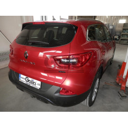 R095C GALIA Полностью оцинкованный фаркоп на Renault Kadjar 2015-2022. Подрозетник убирается за бампер. Тип шара: C (горизонтальный съемный). Установка без в