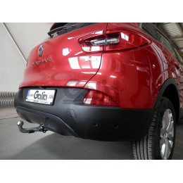 R095C GALIA Полностью оцинкованный фаркоп на Renault Kadjar 2015-2022. Подрозетник убирается за бампер. Тип шара: C (горизонтальный съемный). Установка без в
