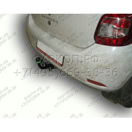 R114-A Лидер-плюс ТСУ для Renault Logan I седан 2005-2014, Logan II седан 2014-2022 (без выреза бампера), Renault Sandero 2014-2022, Renault Sandero Stepway 2014-2022 (требуется вырез в бампер
