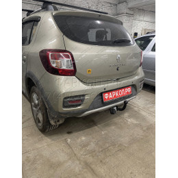 R114-A Лидер-плюс ТСУ для Renault Logan I седан 2005-2014, Logan II седан 2014-2022 (без выреза бампера), Renault Sandero 2014-2022, Renault Sandero Stepway 2014-2022 (требуется вырез в бампер