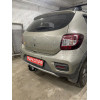 R114-A Лидер-плюс ТСУ для Renault Logan I седан 2005-2014, Logan II седан 2014-2022 (без выреза бампера), Renault Sandero 2014-2022, Renault Sandero Stepway 2014-2022 (требуется вырез в бампере). Нагрузки: 1200/75 кг, масса фаркопа 13,22 кг (без электрики