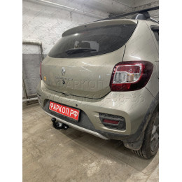 R114-A Лидер-плюс ТСУ для Renault Logan I седан 2005-2014, Logan II седан 2014-2022 (без выреза бампера), Renault Sandero 2014-2022, Renault Sandero Stepway 2014-2022 (требуется вырез в бампер