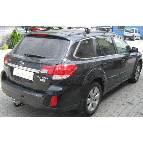 S-363 STEINHOF Фаркоп на Subaru Legacy Outback 09/2003-09/2009. Требуется подрезка бампера. Тип шара: AH (горизонтальное быстросъемное крепление шара на ключе). Нагрузки: 2000/85 кг, масса фаркопа 24 кг (без электрики в комплекте)