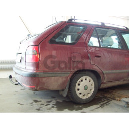 S083C GALIA Полностью оцинкованный фаркоп на Skoda Felicia универсал/фургон 1996-2002. Тип шара: C (горизонтальный съемный). Установка без снятия и выреза б