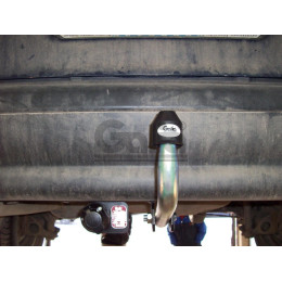 S083C GALIA Полностью оцинкованный фаркоп на Skoda Felicia универсал/фургон 1996-2002. Тип шара: C (горизонтальный съемный). Установка без снятия и выреза б