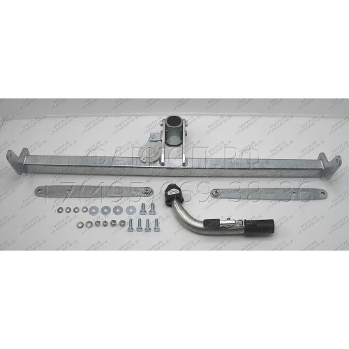 S086C GALIA Полностью оцинкованный фаркоп на Skoda Octavia II седан/универсал 2005-2013, Skoda Octavia Scout 2008-2013, в т.ч. 4WD. Подрозетник убирается за бампер. Тип шара: C (горизонтальный съемный). Подрезка бампера. Нагрузки: 1600/80 кг, масса фаркоп